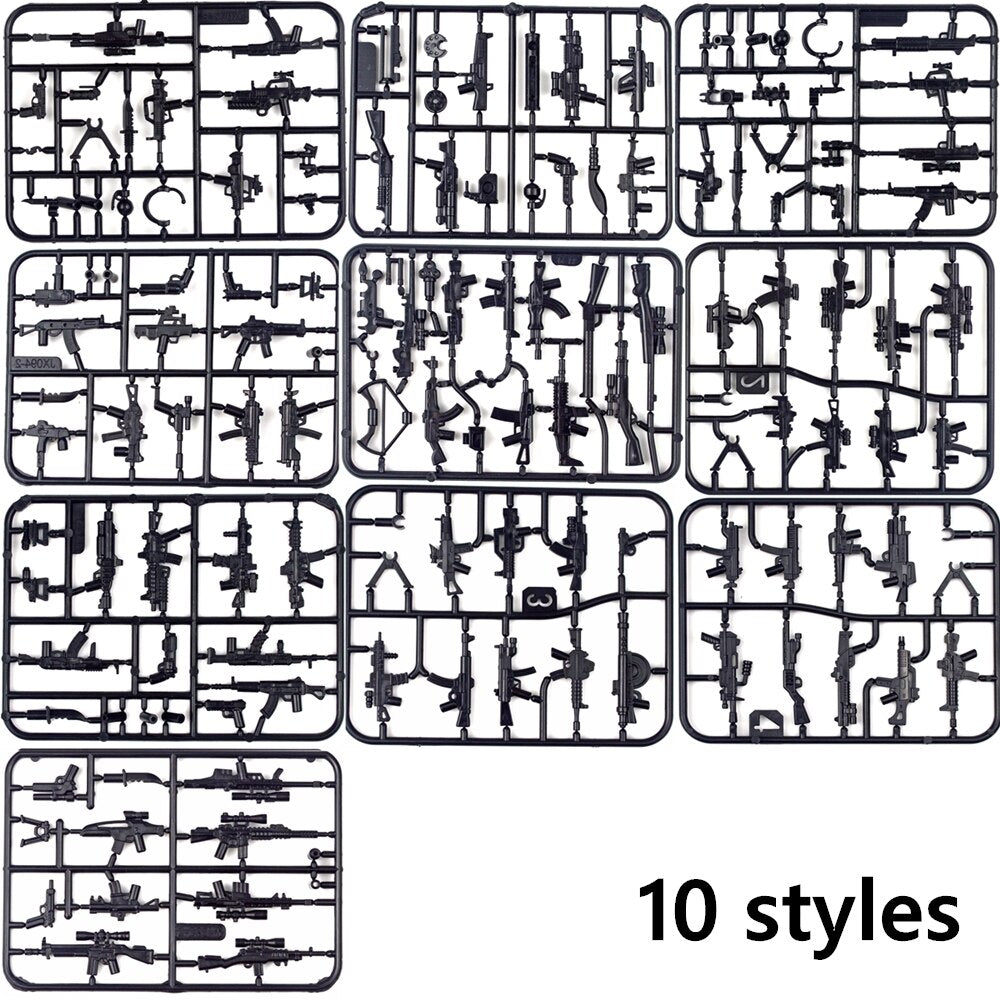 Military Weapons Accessories Blocks Toys