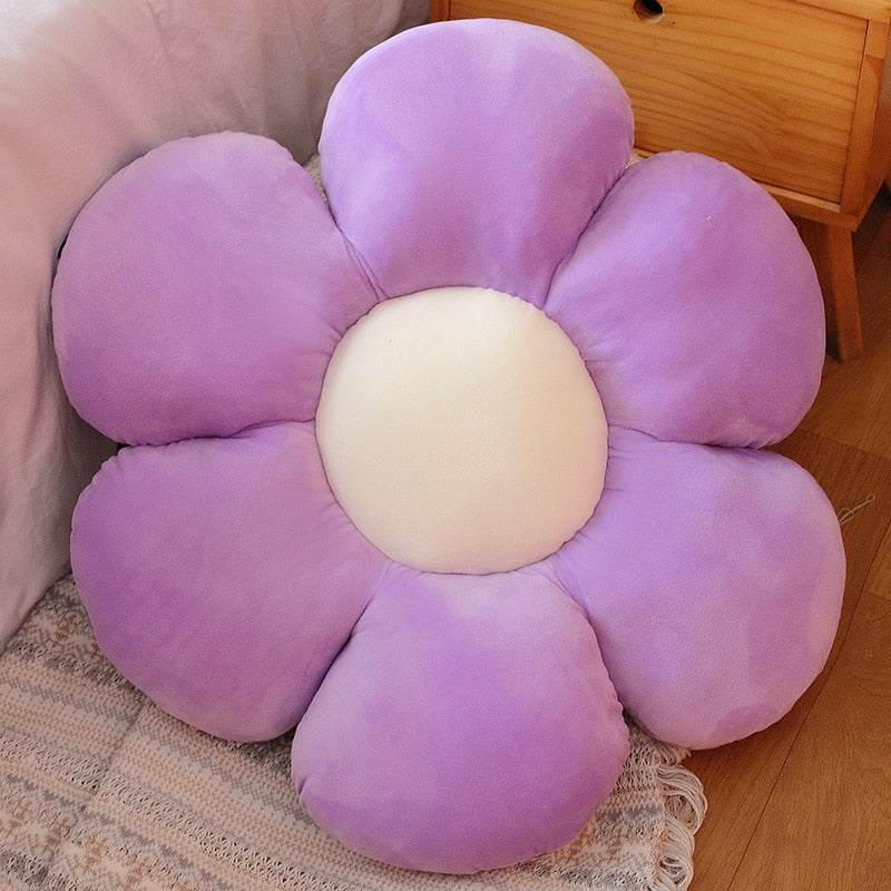 Stuffed Six Petal Flower Cushion Girly Room