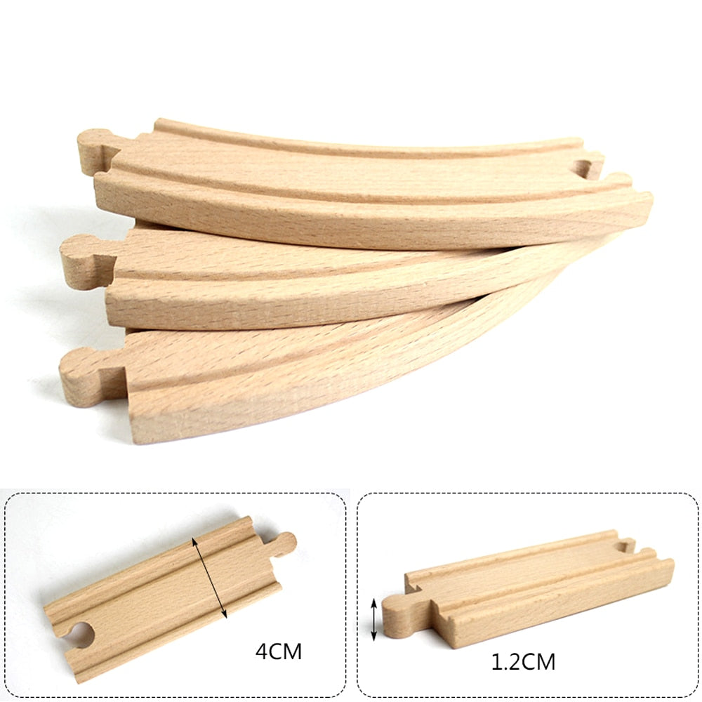 All Kinds Wooden Track Railway Toys Beech Wooden