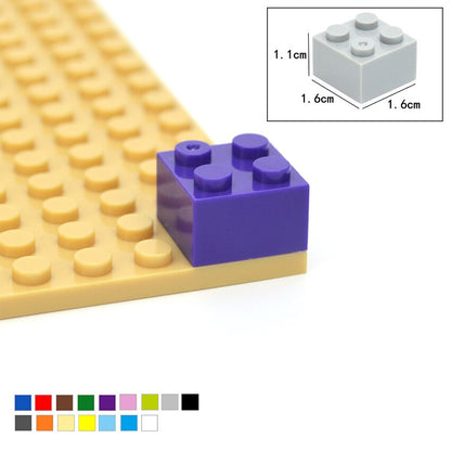 DIY Thick Figures Bricks 2x2 Dots Building Blocks