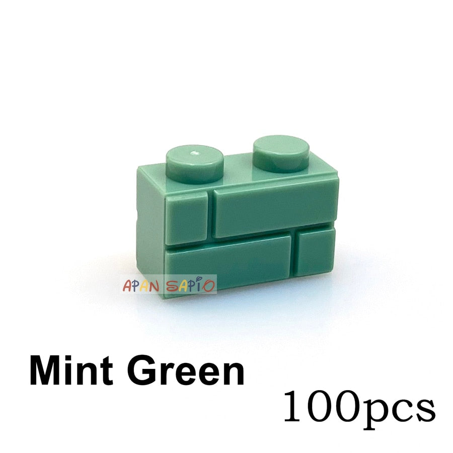 Building Blocks Wall Figures Bricks Dots Educational