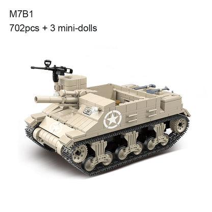 Tank Soldier Police Building Blocks Toys