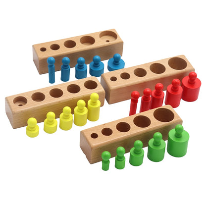 Montessori Cylinder Socket Puzzles Toy