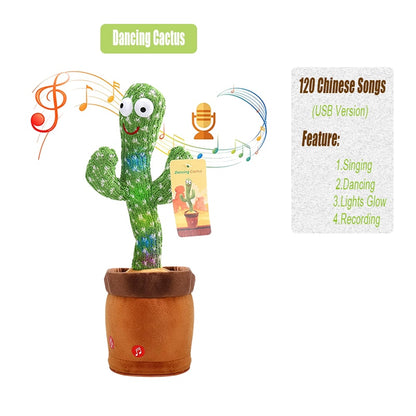 Dancing Cactus 120 Song Speaker Stuffed Toys