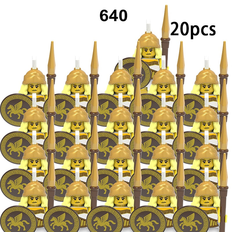 Medieval Military Sets Figures Building Blocks Helmets