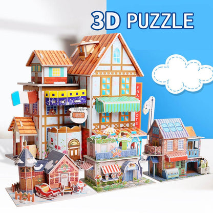 Kids 3D Stereo Puzzle Cartoon House