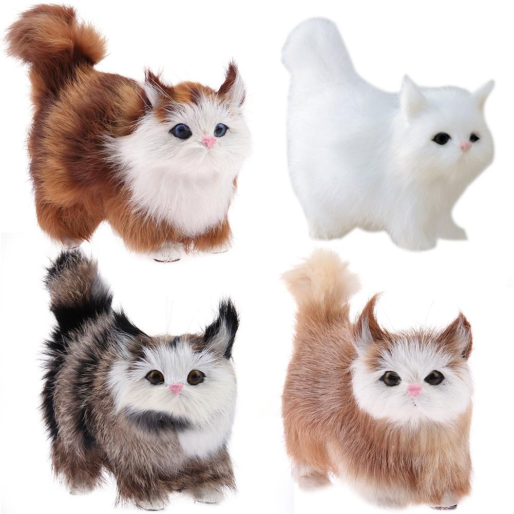 Simulation Plush Cat Toys Kids Stuffed Kitten Doll