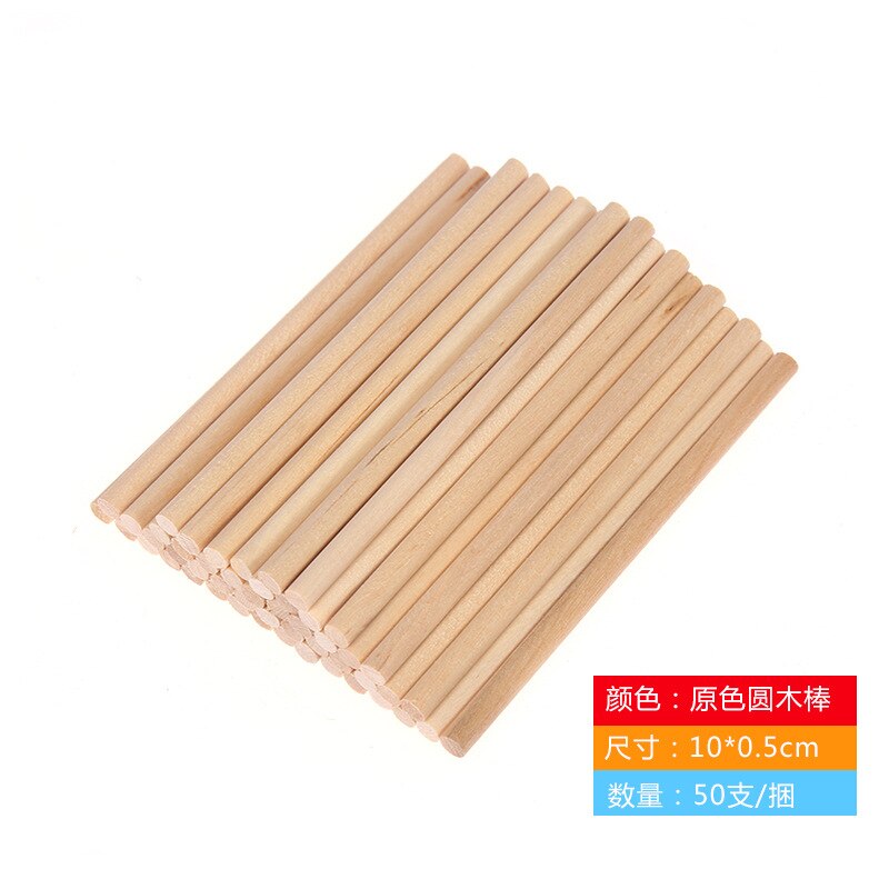 Colorful Hand Crafts DIY Wooden Sticks Popsicle