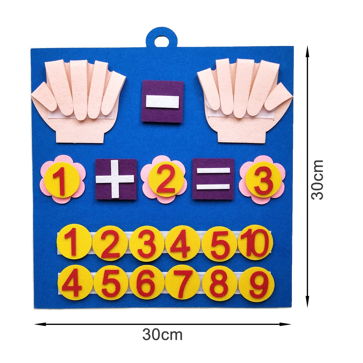 Felt Montessori Math Toy Children Finger Numbers