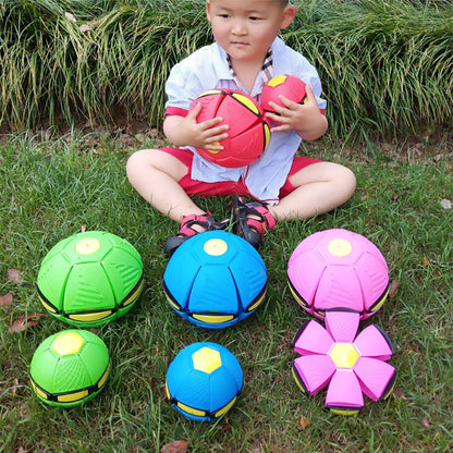 Kids Flat Throw Disc Flying UFO Magic Balls