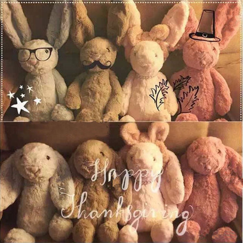 Soft Stuffed Animals Kids Long Ear Bunny Rabbit