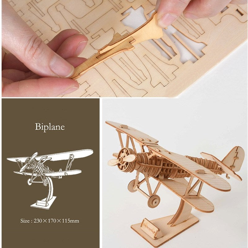 DIY Sailing Ship Train Airplane Toys 3D