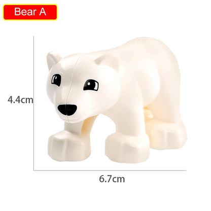 75 Styles Big Size Building Blocks Animal Accessories