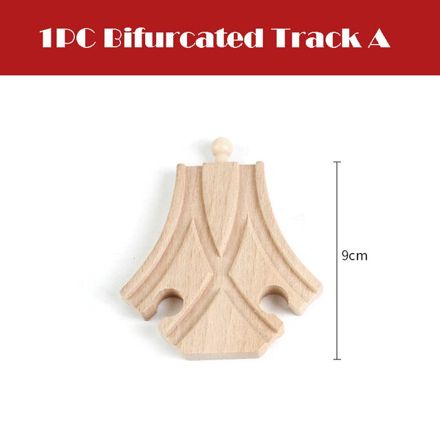 Beech wooden railway track accessories