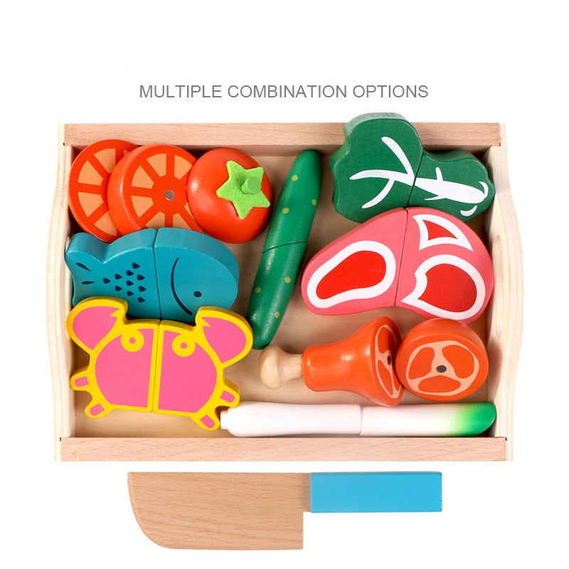 Simulation Kitchen Pretend Toy Wooden Classic Game