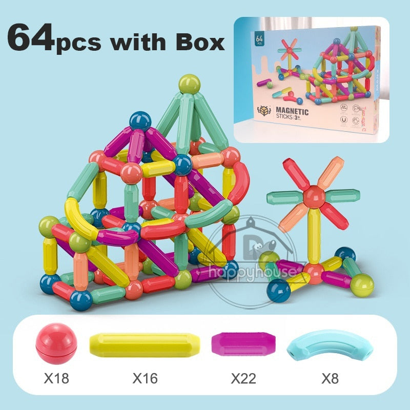 Magnetic Constructor Blocks Set Toys