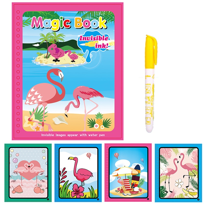 Animal Zoo Princess Magic Water Drawing Book