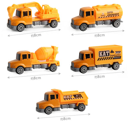 Alloy Diecast Engineering Car Models Fire Fighting Truck