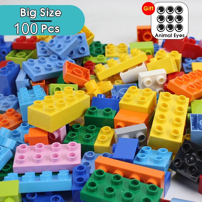 Colorful DIY Building Blocks Big Size Brick Bulk Bricks