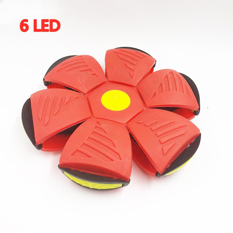 LED Flying UFO Flat Throw Disc Ball