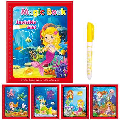 Animal Zoo Princess Magic Water Drawing Book