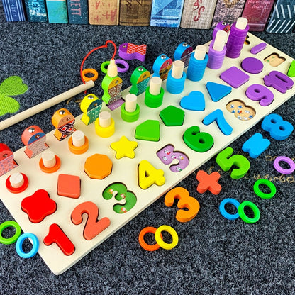 Montessori Educational Wooden Math Toys Children