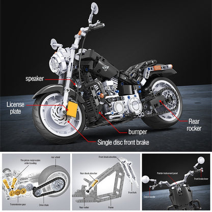 ERBO Motorcycle car Model Building Blocks