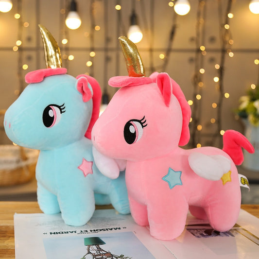 Soft Unicorn Plush Toy Baby Kids Appease Sleeping Pillow