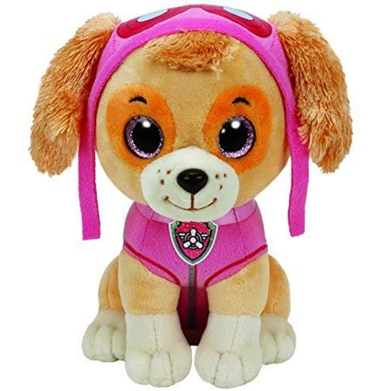 15cm Ty Big Eye Beanie Animals Dog Plush Toy