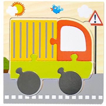 Baby Wooden Toys 3D Puzzle Cartoon Animal Intelligence