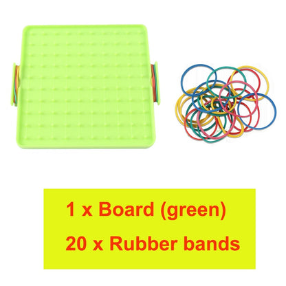 Plastic Nail Plate Primary Mathematics Tool