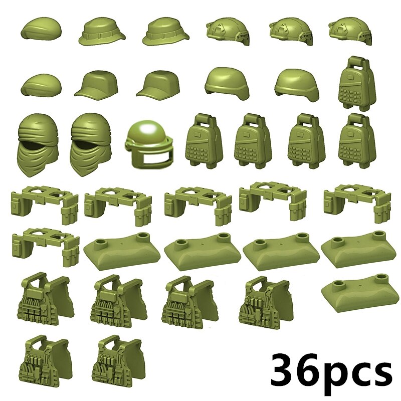 Military Weapons Accessories Blocks Toys