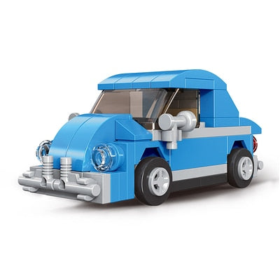 Mini Pull Back Car City Police Taxi Bus Cooper