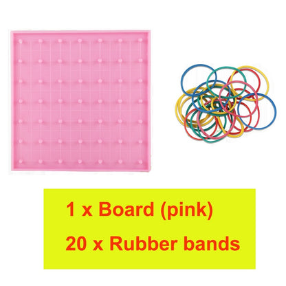 Plastic Nail Plate Primary Mathematics Tool