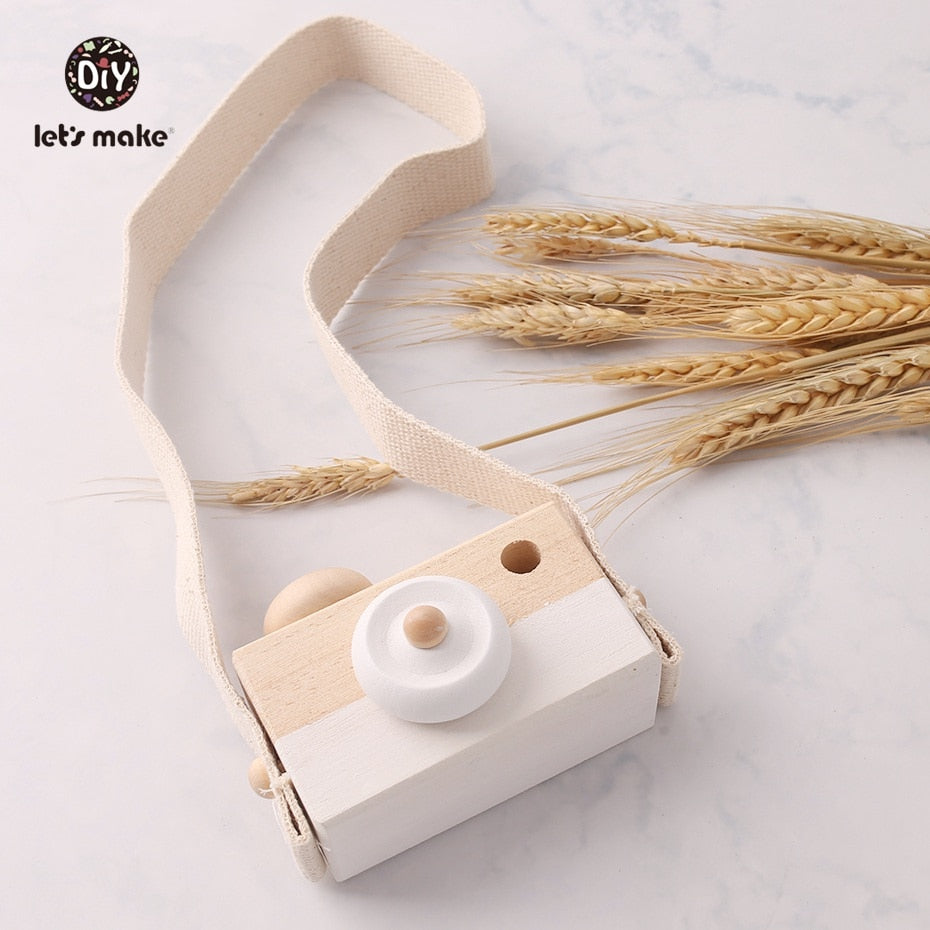 Let Make Wooden Baby Toys Fashion Camera