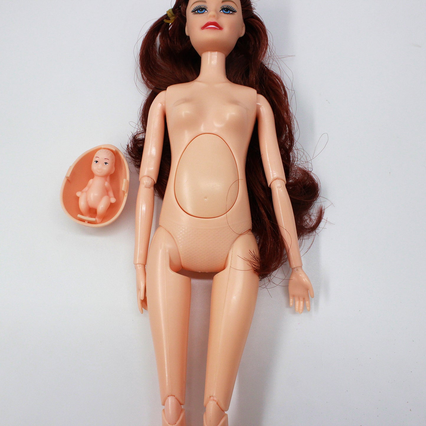 Pregnant Doll Body with Head Woman