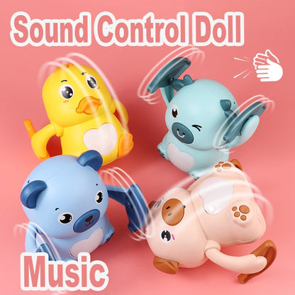 Baby Voice Control Rolling Toys For Children Music Dolls