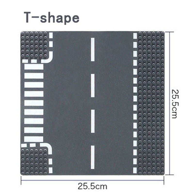 City Road Street Baseplate Straight Crossroad Curve