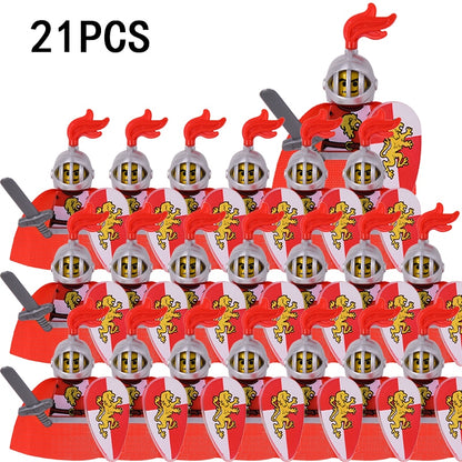 Mini Medieval Soldier Figures Model