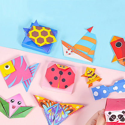 3D Origami Paper DIY Kids Craft Toys Cartoon