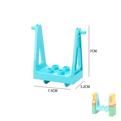 Big Building Blocks Compatible Slide Swing Seesaw