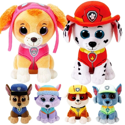 15cm Ty Big Eye Beanie Animals Dog Plush Toy