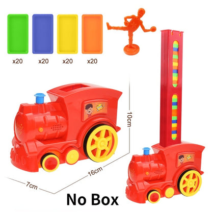 Kids Domino Train Car Set Domino Brick