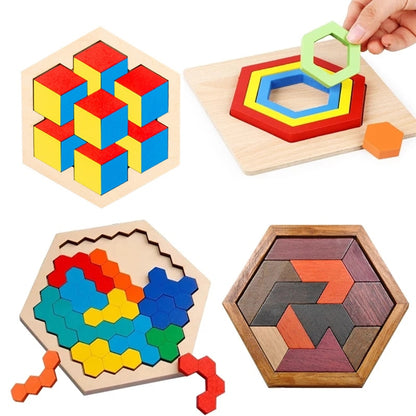 Montessori Tangram 3D Wooden Puzzle