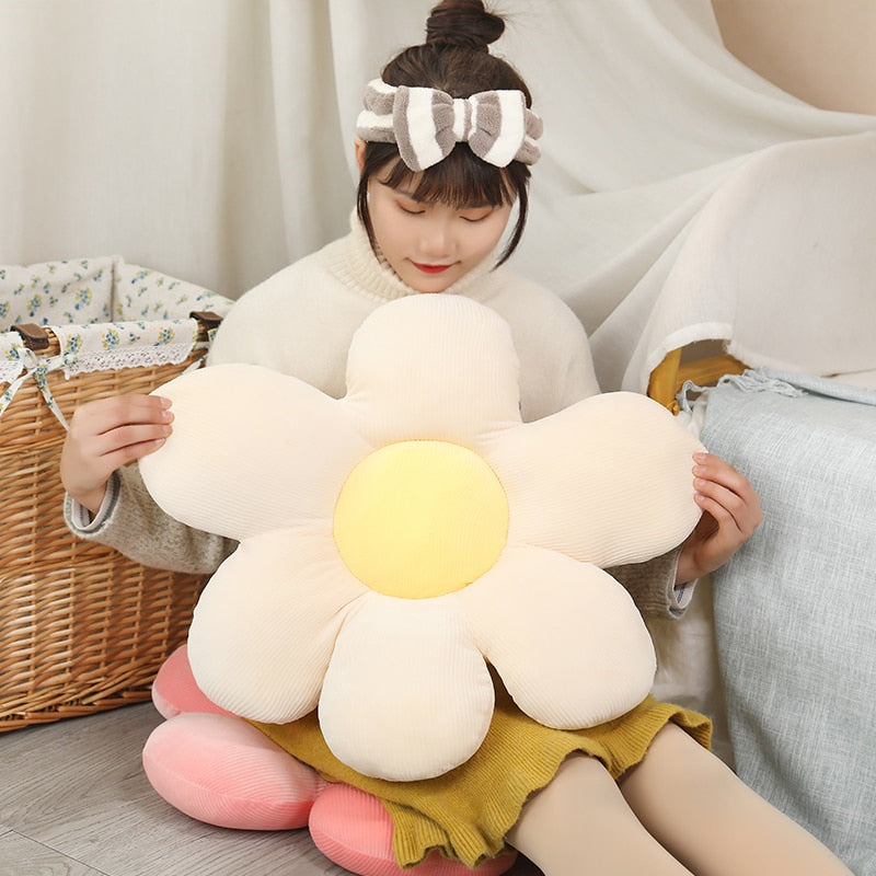 Beautiful Colorful Flower Plush Pillow Toy