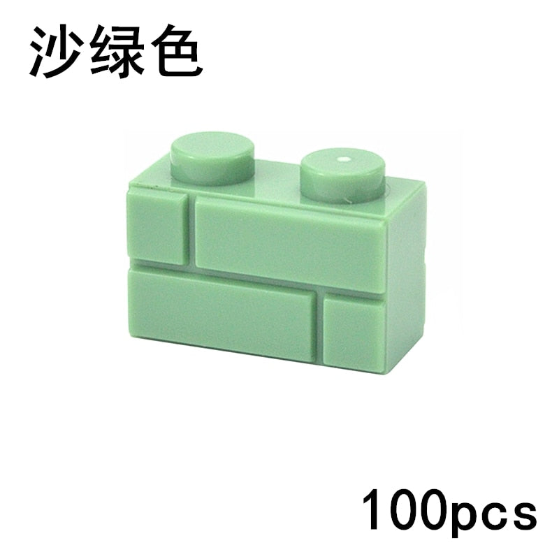 Thick Wall Figures Bricks Compatible Dots Building