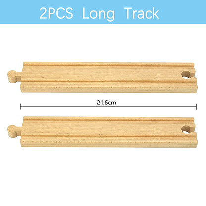 Wooden Track Railway Toys Beech Train