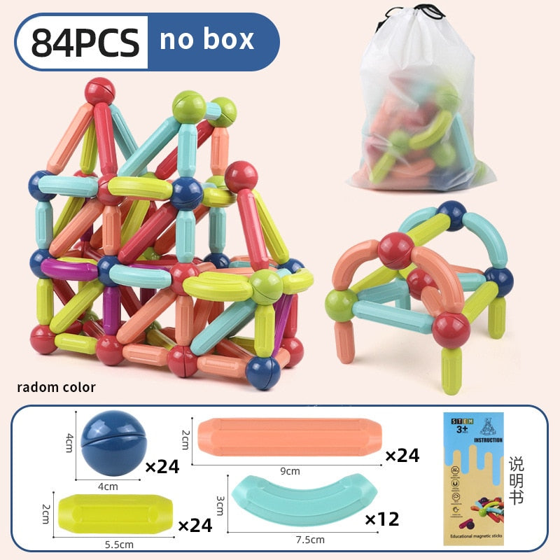 Magnetic Constructor Blocks Set Toys