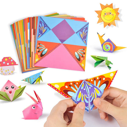 3D Origami Paper DIY Kids Craft Toys Cartoon