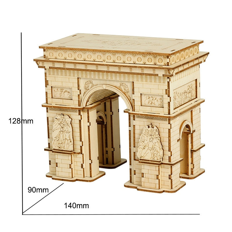 3D Wooden Puzzle Game Big Ben Tower